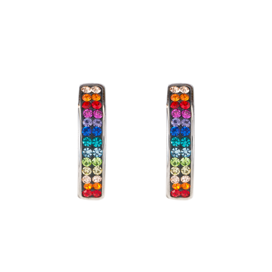 Coeur de Lion Earrings crystals pavé multicolour - Jewelry Sale