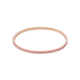 Coeur de Lion Bangle slim stainless steel rose gold & crystals pavé light rose - Jewelry Sale