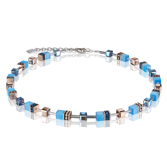 Coeur de Lion GeoCUBE® Necklace blue - Jewelry Sale