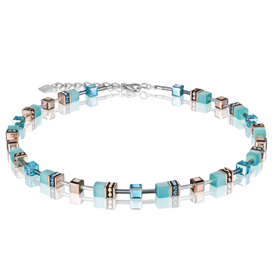 Coeur de Lion GeoCUBE® Necklace aqua - Jewelry Sale