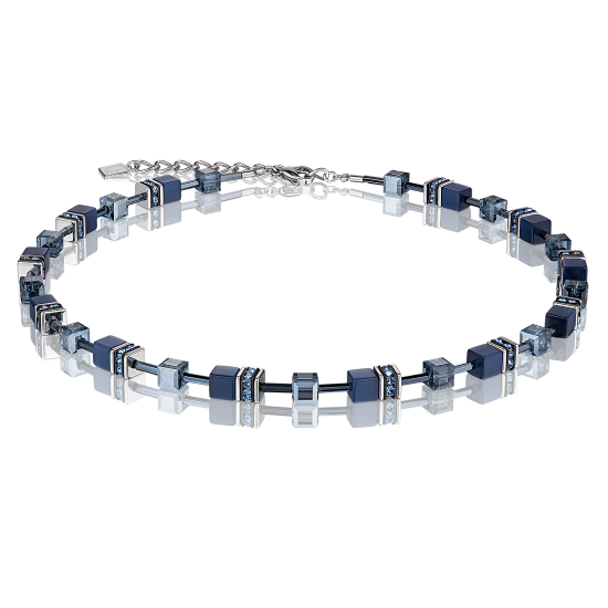 Coeur de Lion GeoCUBE® Necklace navy - Jewelry Sale