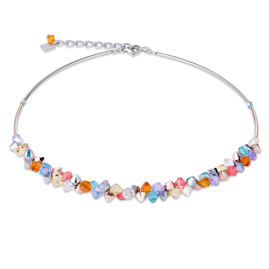 Coeur de Lion Necklace Swarovski® Crystals & stainless steel multicolour pastel 1 - Jewelry Sale