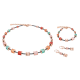 Coeur de Lion Bracelet GeoCUBE® Swarovski® Crystals & Polaris coral-mintgreen - Jewelry Sale