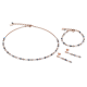 Coeur de Lion Earrings Swarovski® Crystals & stainless steel rose gold-grey - Jewelry Sale