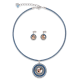 Coeur de Lion Earrings Amulet Swarovski® Crystals & mesh blue - Jewelry Sale