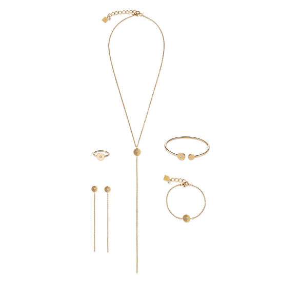 Coeur de Lion Bangle SparklingCOINS stainless steel gold - Jewelry Sale